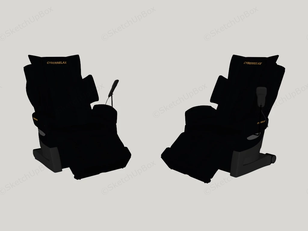 Multi Functional Therapeutic Massage Chair sketchup model preview - SketchupBox