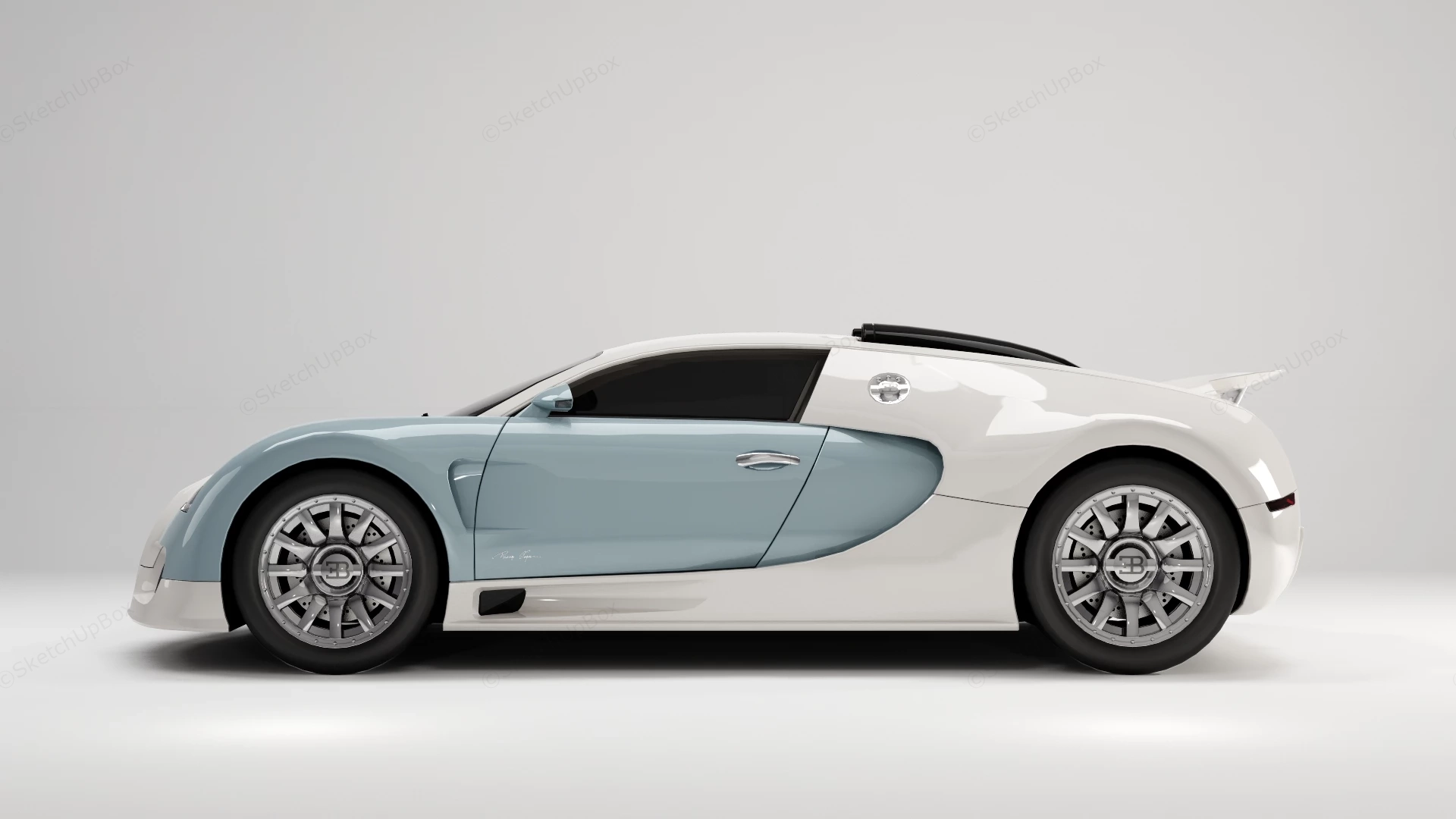 Bugatti Veyron sketchup model preview - SketchupBox