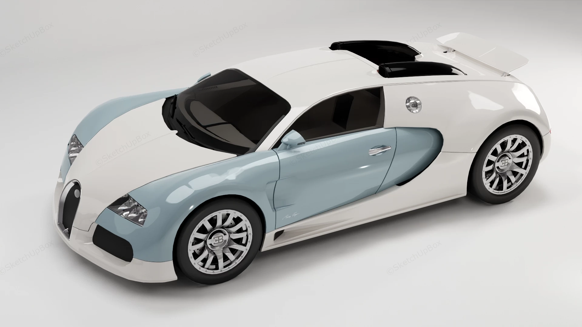 Bugatti Veyron sketchup model preview - SketchupBox