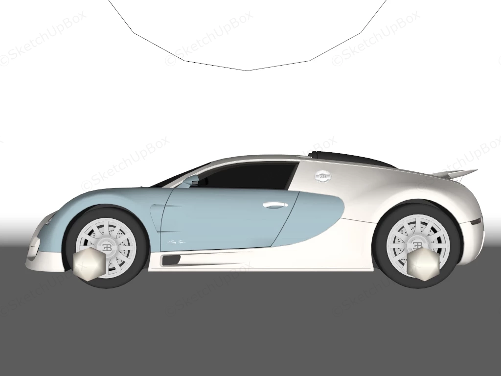 Bugatti Veyron sketchup model preview - SketchupBox