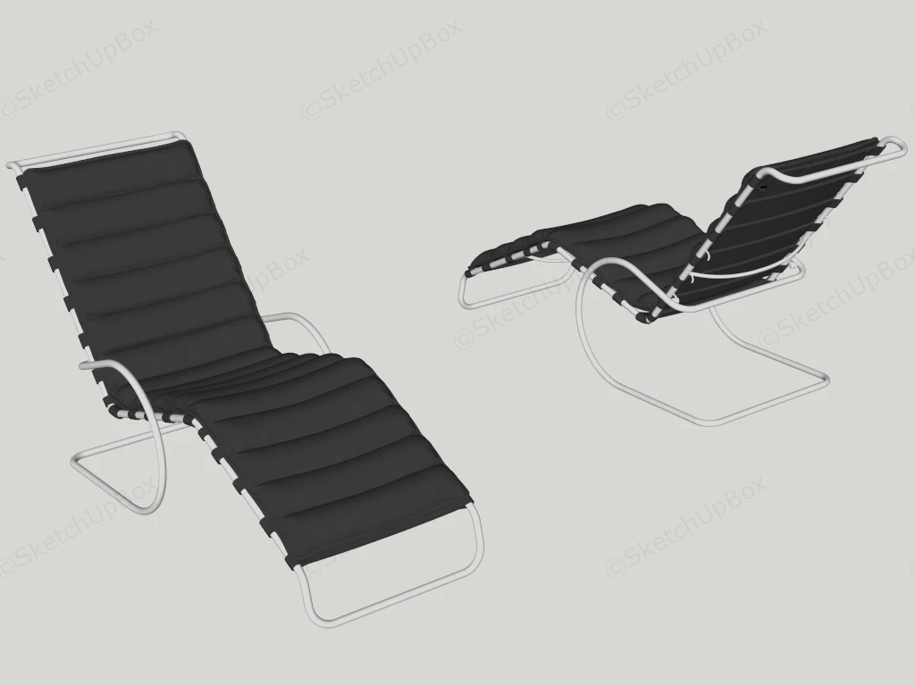 MR Adjustable Chaise Lounge sketchup model preview - SketchupBox