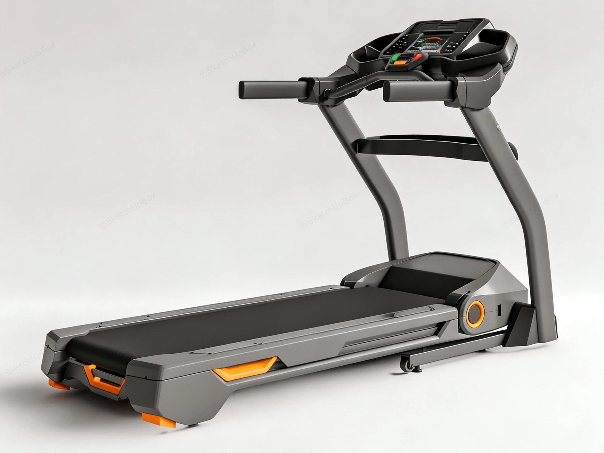 Premium Home Fitness Treadmill sketchup model preview - SketchupBox