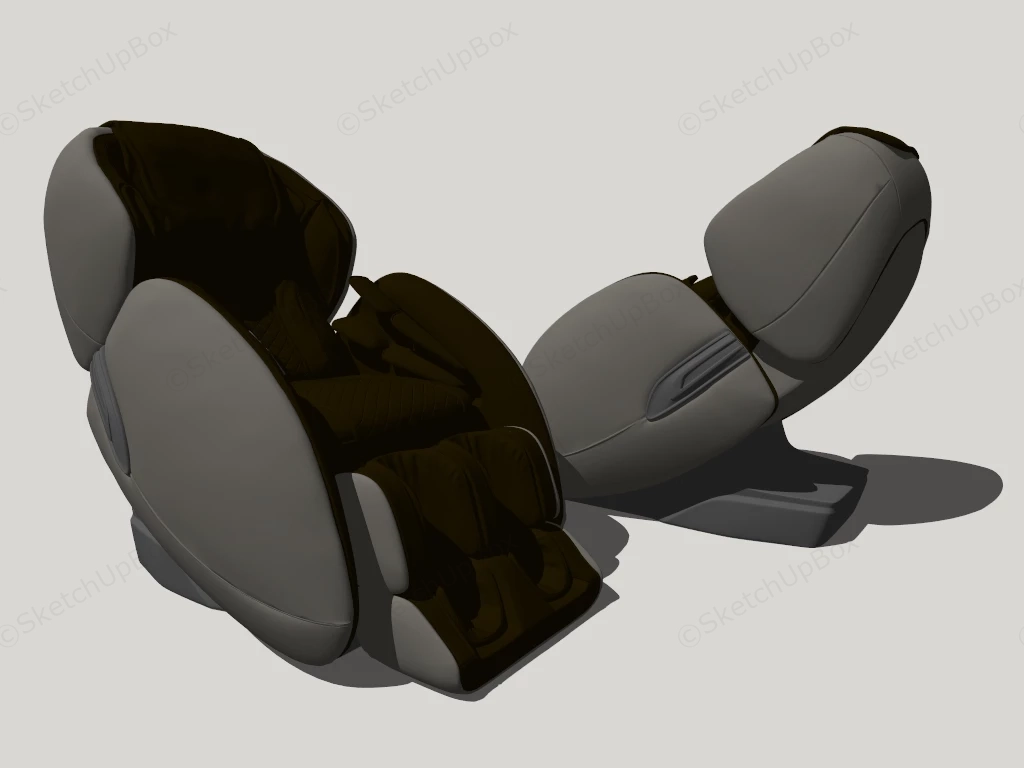 Premium Full Body Massage Chair sketchup model preview - SketchupBox