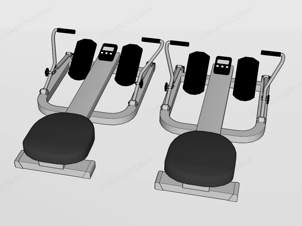 Hydraulic Rowing Machines sketchup model preview - SketchupBox