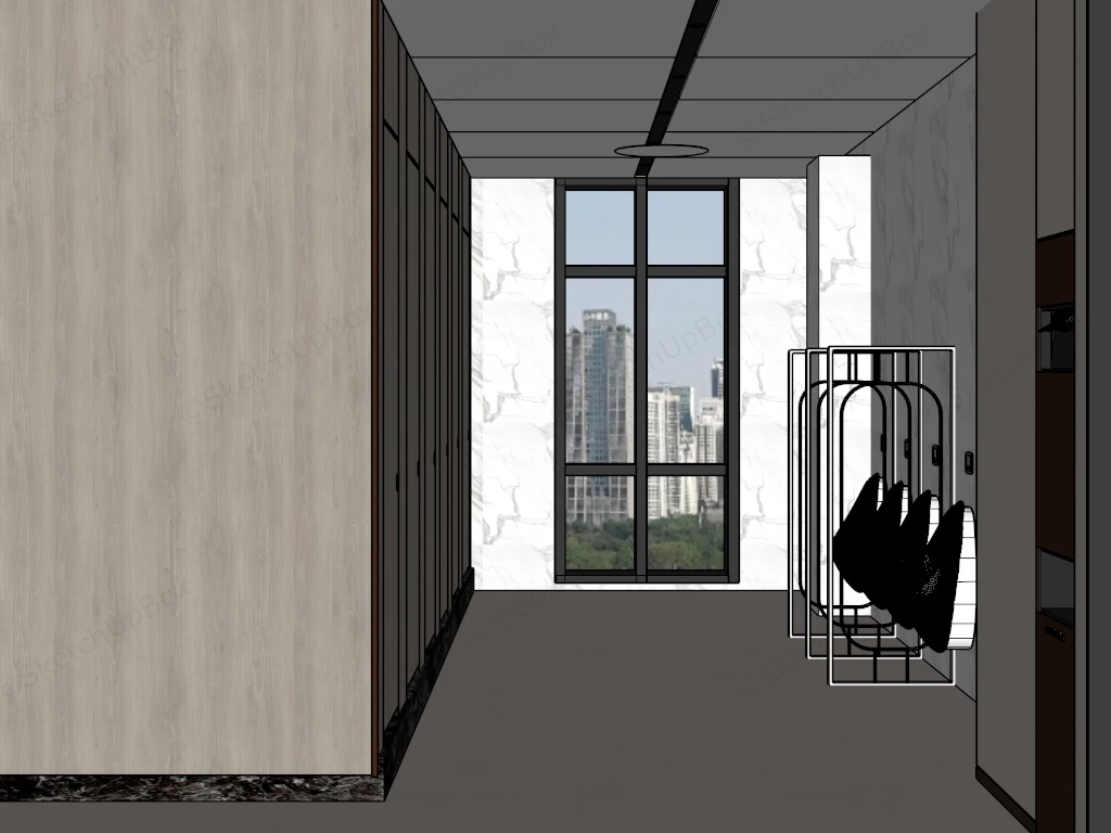 High End Commercial Restroom Design sketchup model preview - SketchupBox