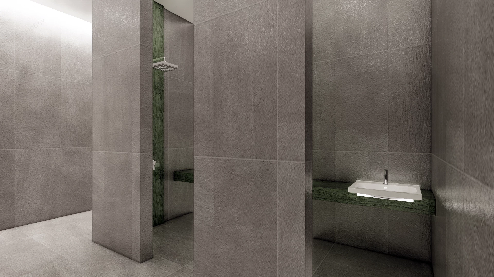 Modern Luxury Spa Locker Room Design Sketchup 3D Model Preview - SketchupBox
