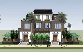 Contemporary Chinese Duplex Houses