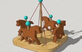 Wooden Carousel Toy