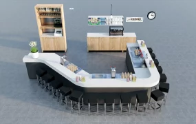 Coffee Bar Counter Design