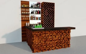 Rustic Home Bar