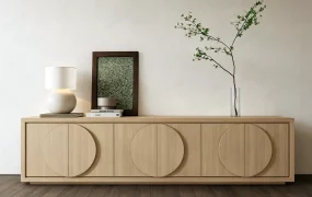 Natural Wood Sideboard Buffet