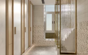 High End Commercial Restroom Interior