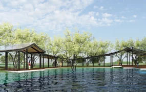 Lakeside Pergola Deck