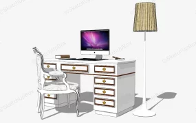 White Desk And Chair For Home Office