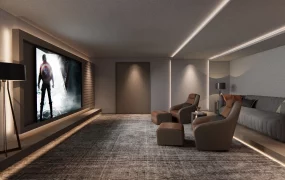 Ultra Luxurious Modern Private Home Theater