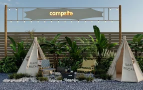 Camping Art Installation