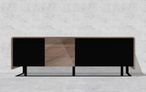 Modern Industrial TV Stand