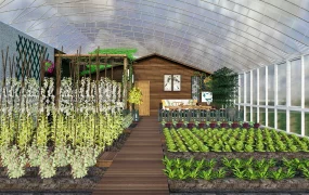 Greenhouse Vegetable Garden