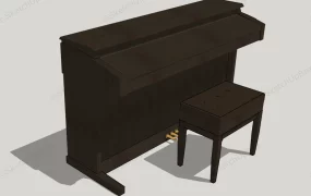 Upright Piano And Bench