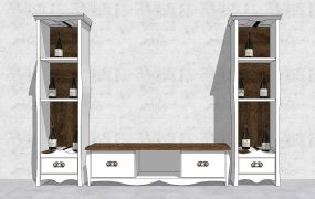 TV Stand and Wine Rack