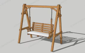 Wood Porch Swing