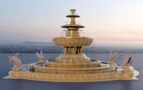 Large Ornate Water Fountain