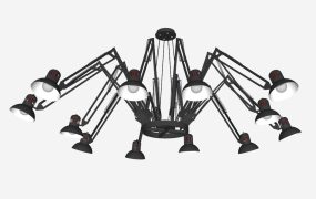 Adjustable Arm Chandelier