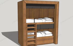 Solid Wood Bunk Bed