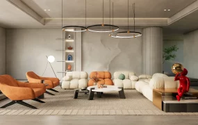 Relaxing Zen Living Room Design