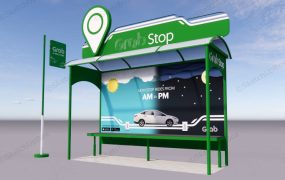 Urban Taxicab Stand Bus Stop