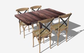 Rustic Farmhouse Dining Set