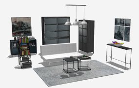 Industrial Living Room Idea