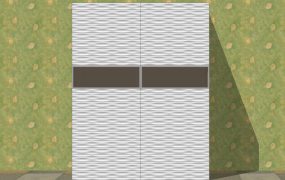 White 2 Door Wardrobe