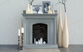 Cast Stone Fireplace