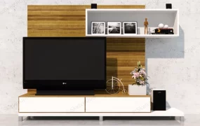 Tv Stand With Wall Unit