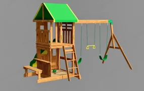 Wood Backyard Playset