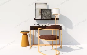 Mid Century Home Office Desk
