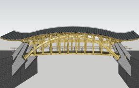 Vintage Bamboo Bridge Design