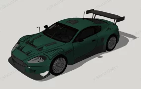 Dark Green Sports Car