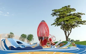 Space Exploration Themed Playground