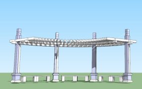 Curved Pergola Design Plan