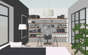 Minimalist Home Office Design Idea