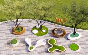 Urban Park Tree Bench Ideas