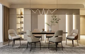 Elegant Minimalist Dining Room Idea