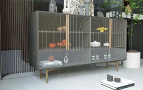 Modern Glass Sideboard