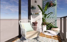 Small Balcony Garden Design Idea