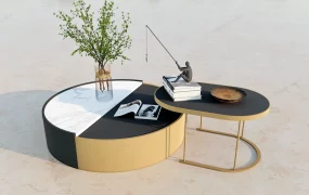 Mid Century Modern Nesting Coffee Table