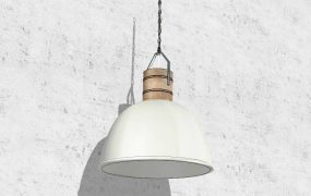 White Dome Pendant Light