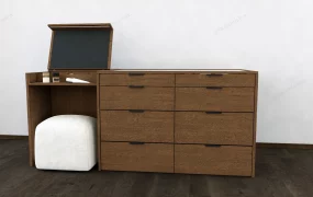 Dresser And Makeup Vanity Combo