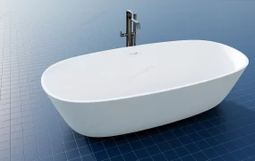 Freestanding Oval Bathtub